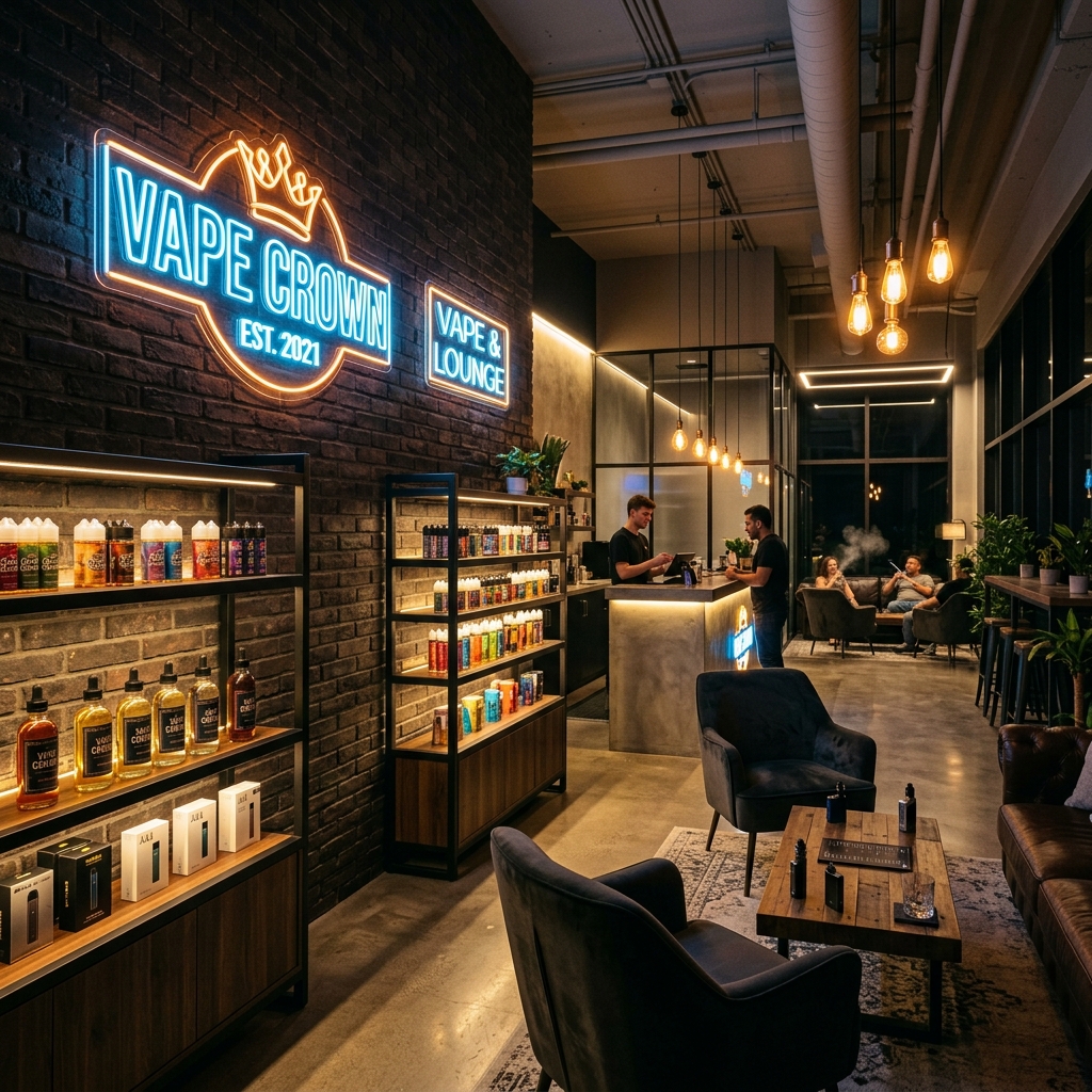 Inside a Vape Shack store
